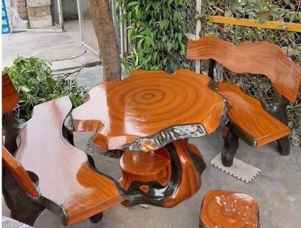 bàn ghế nấm