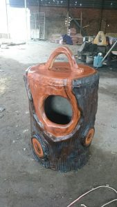 thùng rác giả gỗ 1